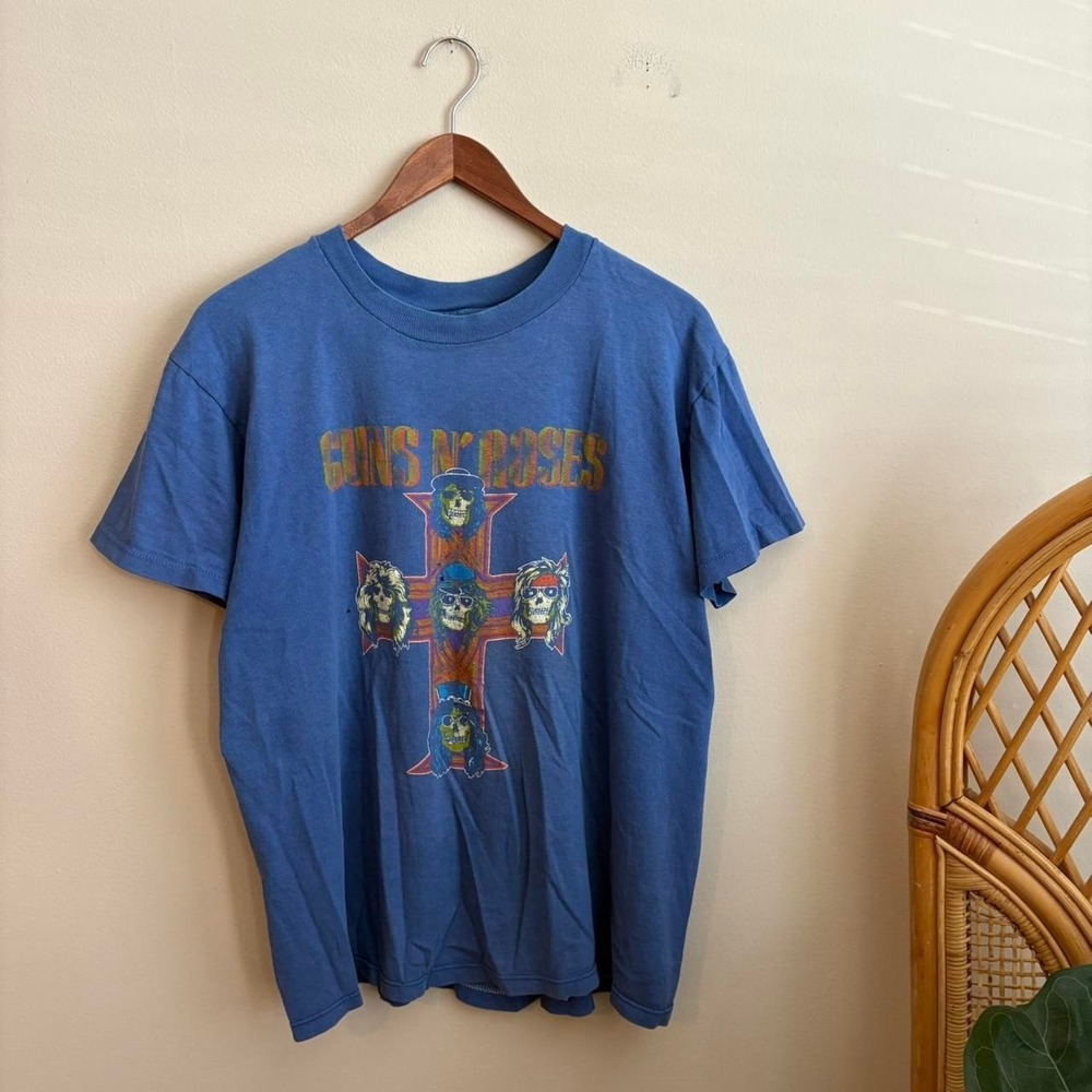 Vtg 80's Single Stitch Faded Guns and Roses Appetite For Destruction T Shirt